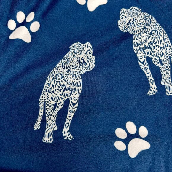 Puppy & Paw Print Blue Soft Leggings - Picture 1 of 3
